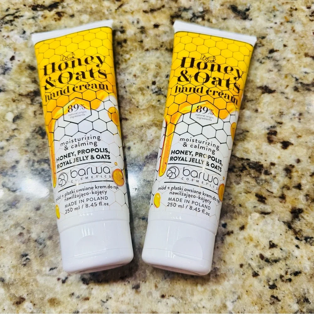 Honey & Oats Hand Cream - Yellow and White